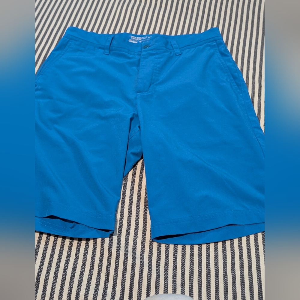 Nike Vibrant Blue Men's Flat Front Shorts